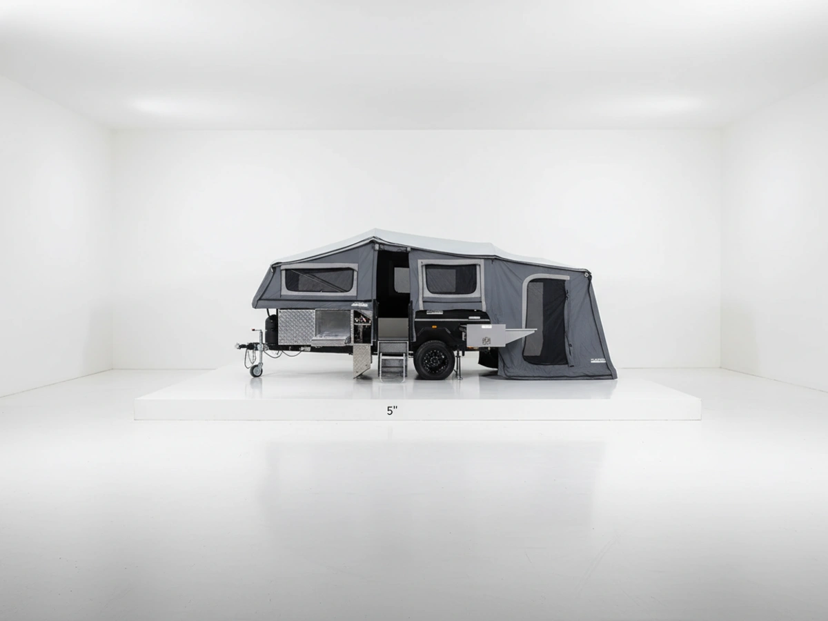 Chariot E1 Opened storage and canvass